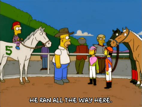 the simpsons horse race.